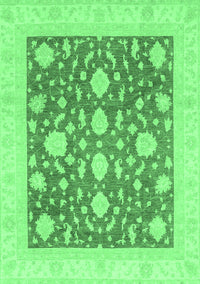 Oriental Emerald Green Traditional Rug, abs3782emgrn