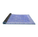 Sideview of Oriental Blue Traditional Rug, abs3783blu