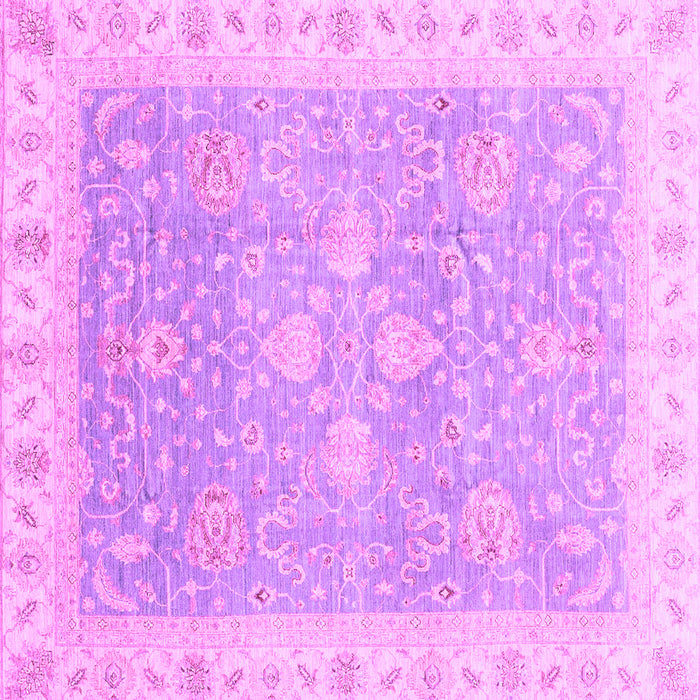 Square Oriental Purple Traditional Rug, abs3783pur