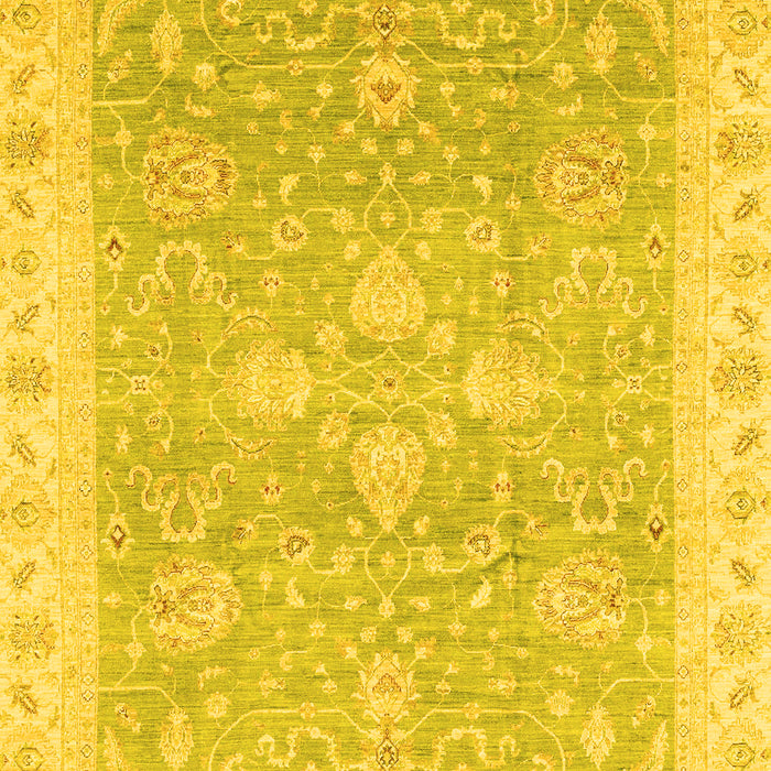 Oriental Yellow Traditional Rug, abs3783yw