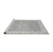 Sideview of Machine Washable Oriental Gray Traditional Rug, wshabs3783gry