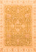 Machine Washable Oriental Orange Traditional Area Rugs, wshabs3783org