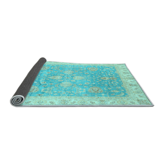 Sideview of Oriental Light Blue Traditional Rug, abs3783lblu