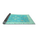 Sideview of Oriental Light Blue Traditional Rug, abs3783lblu