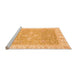 Sideview of Machine Washable Oriental Orange Traditional Area Rugs, wshabs3783org