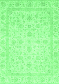 Oriental Emerald Green Traditional Rug, abs3784emgrn