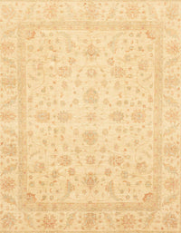 Machine Washable Abstract Mustard Yellow Rug, wshabs3784