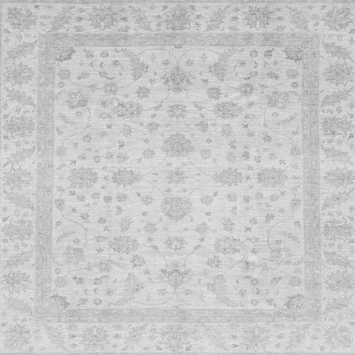 Square Machine Washable Oriental Gray Traditional Rug, wshabs3784gry