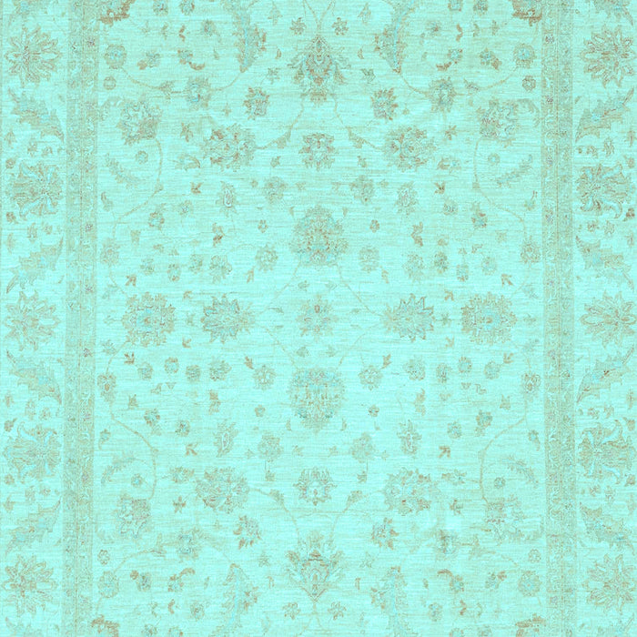 Machine Washable Oriental Light Blue Traditional Rug, wshabs3784lblu