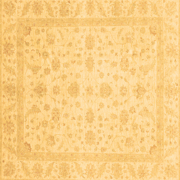 Square Machine Washable Oriental Brown Traditional Rug, wshabs3784brn