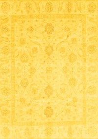 Oriental Yellow Traditional Rug, abs3785yw