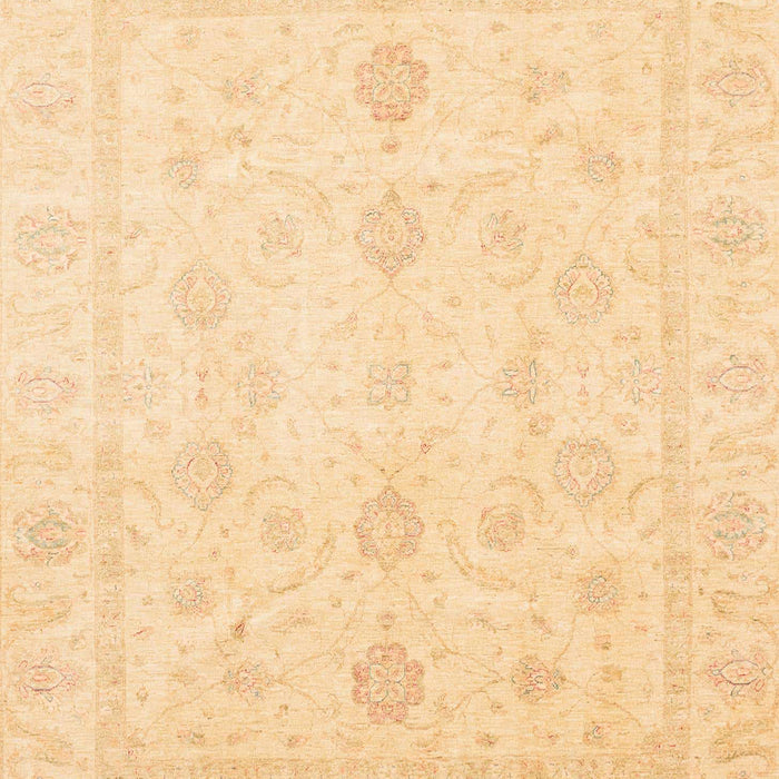 Abstract Chrome Gold Yellow Oriental Rug, abs3785