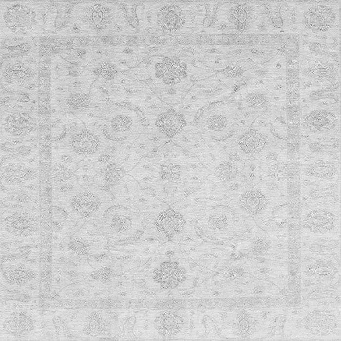 Square Machine Washable Oriental Gray Traditional Rug, wshabs3785gry