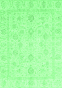 Oriental Emerald Green Traditional Rug, abs3785emgrn