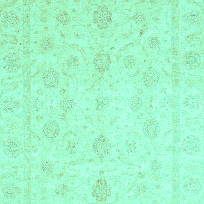 Machine Washable Oriental Turquoise Traditional Area Rugs, wshabs3785turq