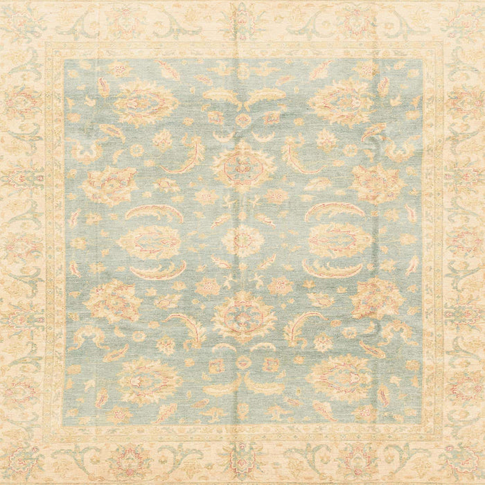 Square Machine Washable Abstract Khaki Gold Rug, wshabs3786