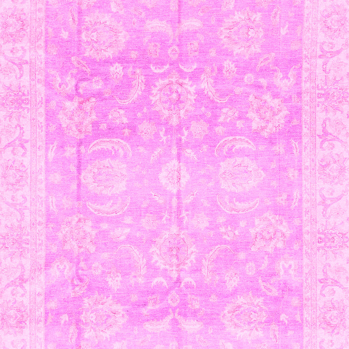 Machine Washable Oriental Pink Traditional Rug, wshabs3786pnk
