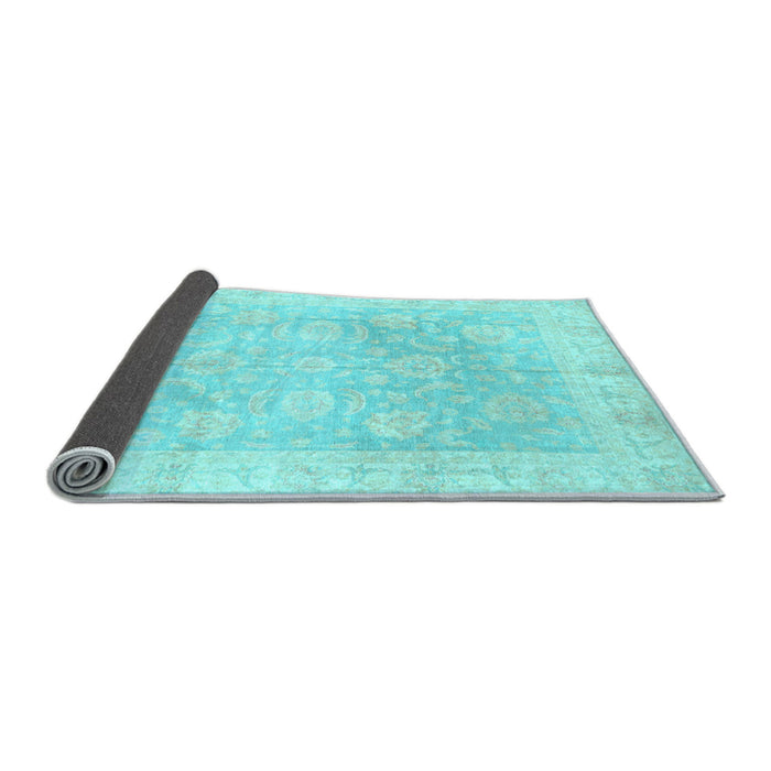 Sideview of Oriental Light Blue Traditional Rug, abs3786lblu