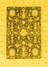 Oriental Yellow Traditional Rug, abs3787yw