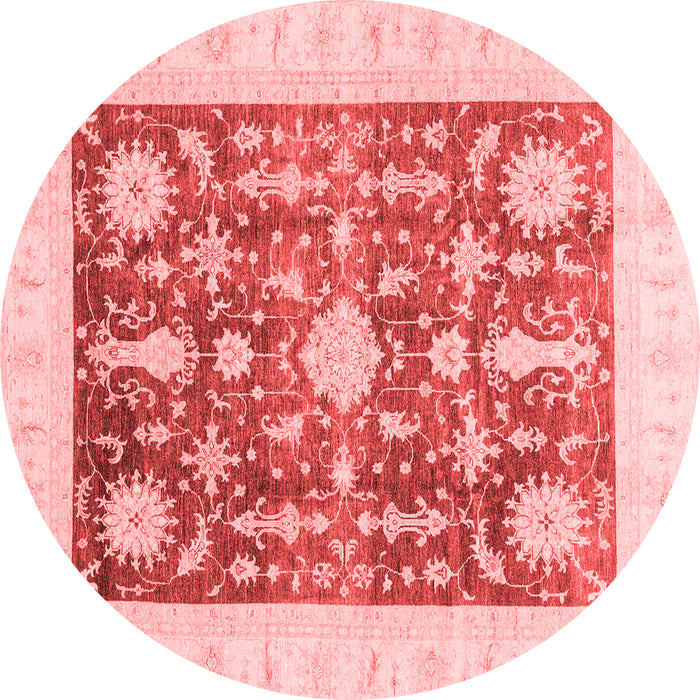 Machine Washable Oriental Red Traditional Rug, wshabs3787red