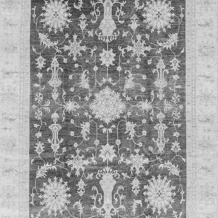 Machine Washable Oriental Gray Traditional Rug, wshabs3787gry