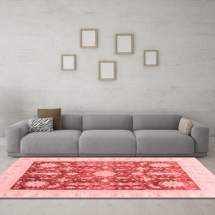 Traditional Red Washable Rugs