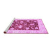 Sideview of Machine Washable Oriental Purple Traditional Area Rugs, wshabs3788pur