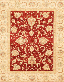 Abstract Orange Red Oriental Rug, abs3788
