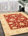 Machine Washable Abstract Orange Red Rug in a Family Room, wshabs3788