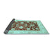 Sideview of Oriental Light Blue Traditional Rug, abs3788lblu