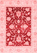 Oriental Red Traditional Area Rugs