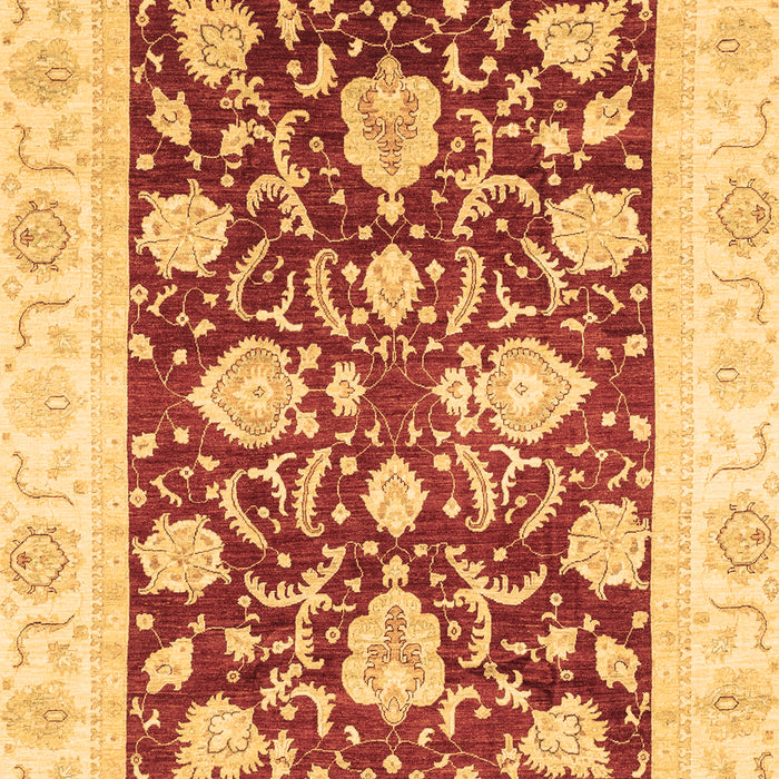 Machine Washable Oriental Brown Traditional Rug, wshabs3788brn