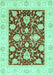 Oriental Turquoise Traditional Rug, abs3788turq