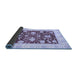 Sideview of Oriental Blue Traditional Rug, abs3788blu