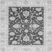 Square Oriental Gray Traditional Rug, abs3788gry