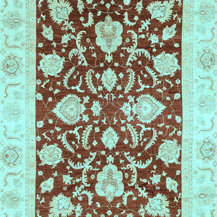 Machine Washable Oriental Light Blue Traditional Rug, wshabs3788lblu