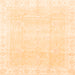 Square Oriental Orange Traditional Rug, abs3789org