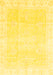 Machine Washable Oriental Yellow Traditional Rug, wshabs3789yw