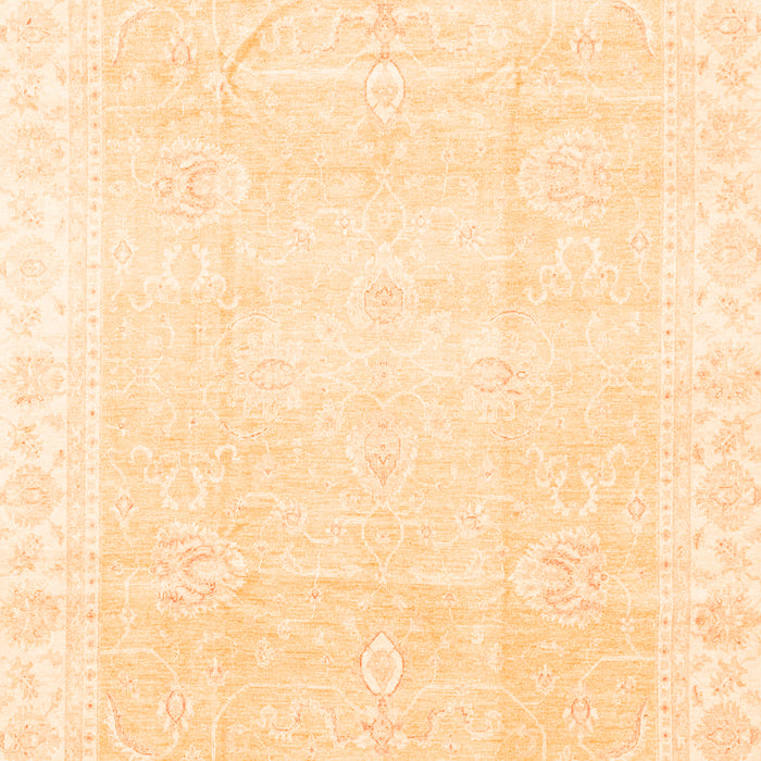 Machine Washable Oriental Orange Traditional Area Rugs, wshabs3789org