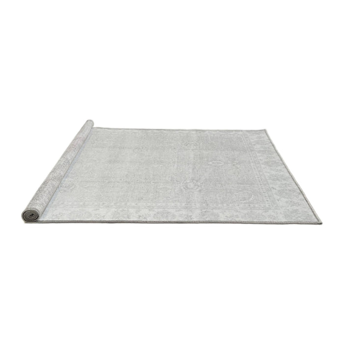 Sideview of Machine Washable Oriental Gray Traditional Rug, wshabs3789gry