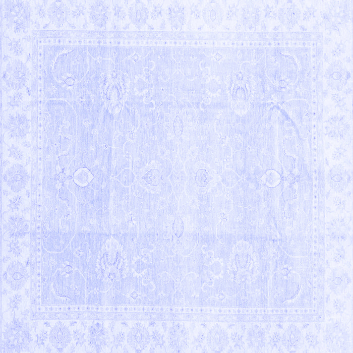 Square Oriental Blue Traditional Rug, abs3789blu