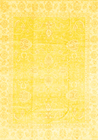 Oriental Yellow Traditional Rug, abs3789yw