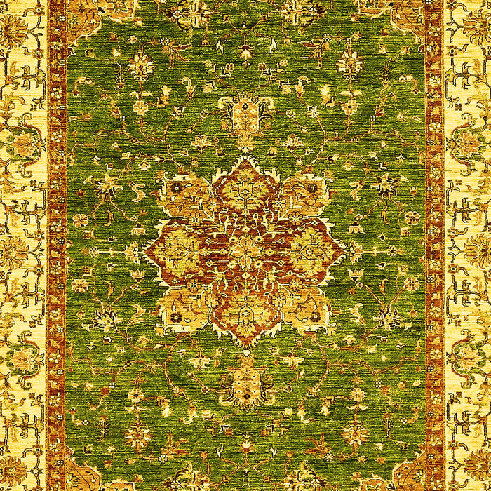 Abstract Yellow Modern Rug, abs378yw