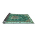 Sideview of Abstract Light Blue Modern Rug, abs378lblu