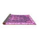 Sideview of Abstract Purple Modern Rug, abs378pur