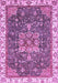 Machine Washable Abstract Purple Modern Area Rugs, wshabs378pur