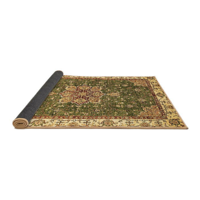 Sideview of Abstract Brown Modern Rug, abs378brn