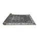 Sideview of Abstract Gray Modern Rug, abs378gry