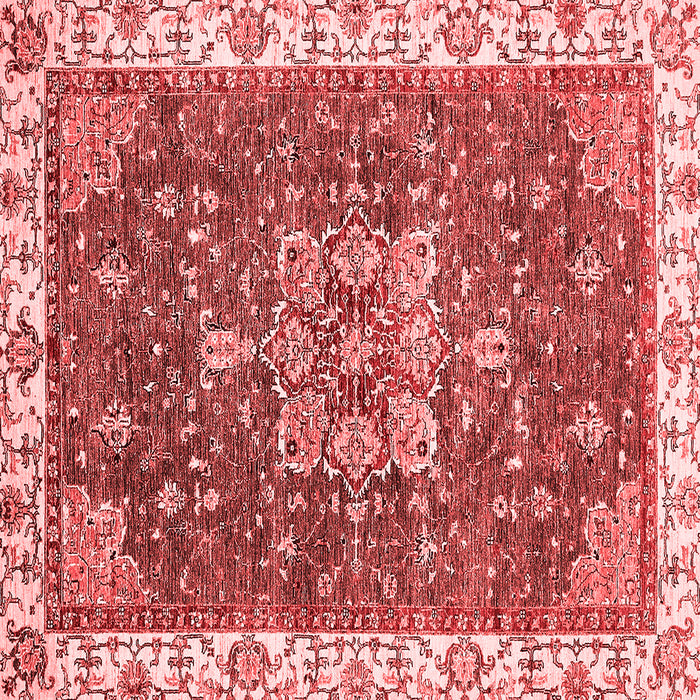 Machine Washable Abstract Red Modern Rug, wshabs378red