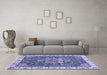 Machine Washable Abstract Blue Modern Rug in a Living Room, wshabs378blu